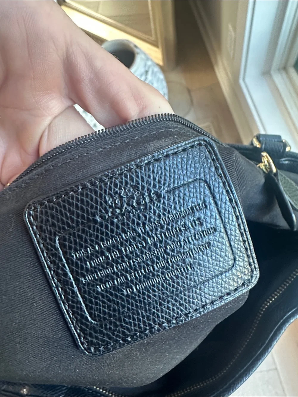 Coach Brown and Black Signature Tote